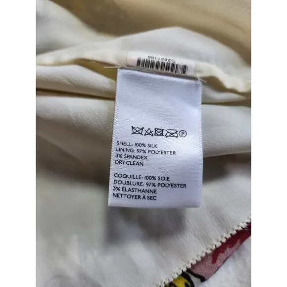 Collette Dinnigan for Anthropologie 100% Silk Dress Kaftan Printemps Size 10 - Picture 9 of 11